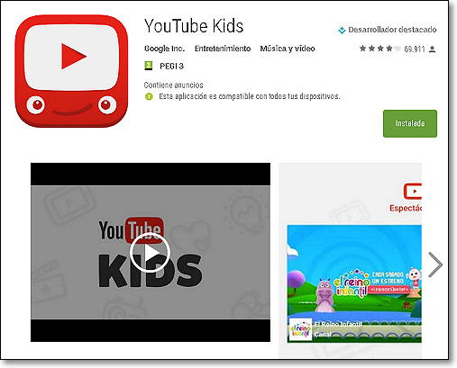 youtube kids android