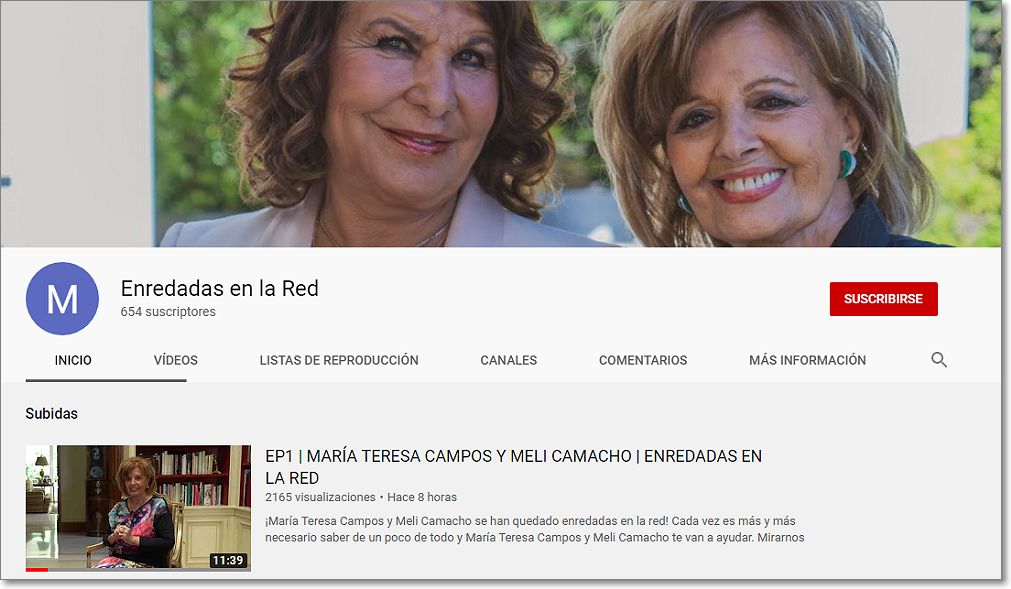 Enredadas en la red canal youtube maria teresa campos