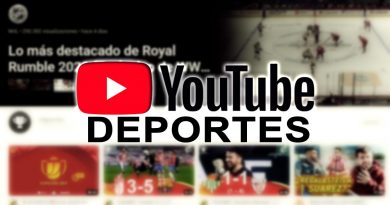 página de deportes en youtube