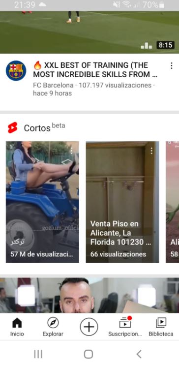 Youtube Shorts "Cortos"